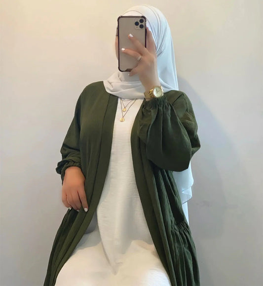 Marocain Islam Clothing Abaya Under Dress-Leminaz
