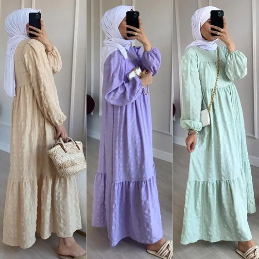 Loose Robe Fashion Abaya Dress-Leminaz